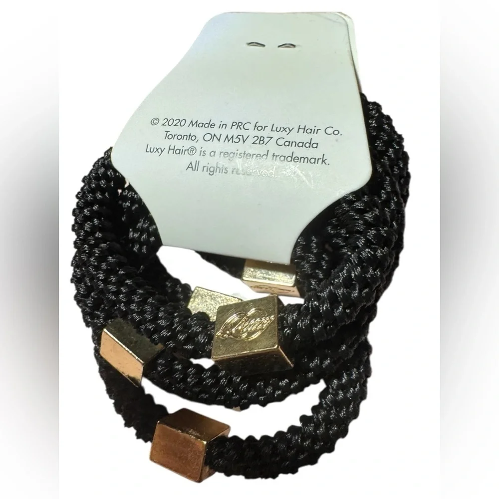 LUXY Hair Extensions: LUXY Gravity Defying Hair Ties in Black NWT